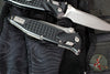 Microtech Socom Elite- Ram-Lok Manual Folder- Single Edge- Black Frag Pattern Handle- Apocalyptic Blade 160RL-10 APFR