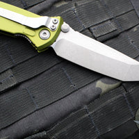 Microtech Socom Elite- Manual Folder- Tanto Edge- OD Green Handle- Apocalyptic Blade 161-10 APOD