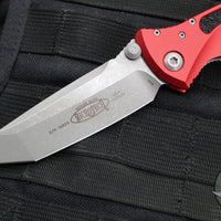 Microtech Socom Elite- Manual Folder- Tanto Edge- Red Handle- Apocalyptic Blade 161-10 APRD