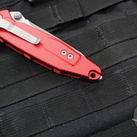 Microtech Socom Elite- Manual Folder- Tanto Edge- Red Handle- Apocalyptic Blade 161-10 APRD