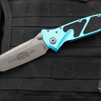 Microtech Socom Elite- Manual Folder- Tanto Edge- Turquoise Handle- Apocalyptic Blade 161-10 APTQ