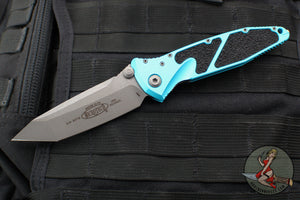 Microtech Socom Elite- Manual Folder- Tanto Edge- Turquoise Handle- Apocalyptic Blade 161-10 APTQ