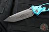 Microtech Socom Elite- Manual Folder- Tanto Edge- Turquoise Handle- Apocalyptic Blade 161-10 APTQ