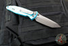 Microtech Socom Elite- Manual Folder- Tanto Edge- Turquoise Handle- Apocalyptic Blade 161-10 APTQ