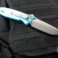 Microtech Socom Elite- Manual Folder- Tanto Edge- Turquoise Handle- Apocalyptic Blade 161-10 APTQ