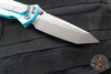 Microtech Socom Elite- Manual Folder- Tanto Edge- Turquoise Handle- Apocalyptic Blade 161-10 APTQ