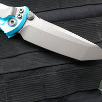 Microtech Socom Elite- Manual Folder- Tanto Edge- Turquoise Handle- Apocalyptic Blade 161-10 APTQ