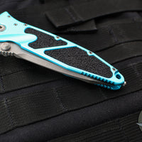 Microtech Socom Elite- Manual Folder- Tanto Edge- Turquoise Handle- Apocalyptic Blade 161-10 APTQ