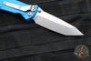 Microtech Socom Elite- Manual Folder- Tanto Edge- Blue Handle- Stonewash Blade 161-10 BL