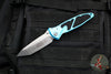 Microtech Socom Elite- Manual Folder- Tanto Edge- Turquoise Handle- Stonewash Blade 161-10 TQ