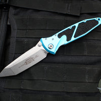 Microtech Socom Elite- Manual Folder- Tanto Edge- Turquoise Handle- Stonewash Blade 161-10 TQ