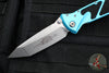 Microtech Socom Elite- Manual Folder- Tanto Edge- Turquoise Handle- Stonewash Blade 161-10 TQ