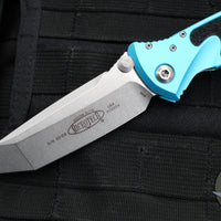 Microtech Socom Elite- Manual Folder- Tanto Edge- Turquoise Handle- Stonewash Blade 161-10 TQ