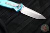 Microtech Socom Elite- Manual Folder- Tanto Edge- Turquoise Handle- Stonewash Blade 161-10 TQ