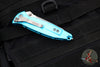 Microtech Socom Elite- Manual Folder- Tanto Edge- Turquoise Handle- Stonewash Blade 161-10 TQ