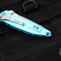 Microtech Socom Elite- Manual Folder- Tanto Edge- Turquoise Handle- Stonewash Blade 161-10 TQ