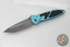 Microtech Socom Elite- Manual Folder- Tanto Edge- Turquoise Handle- Apocalyptic Blade 161-10 APTQ
