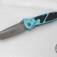 Microtech Socom Elite- Manual Folder- Tanto Edge- Turquoise Handle- Apocalyptic Blade 161-10 APTQ