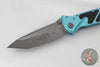 Microtech Socom Elite- Manual Folder- Tanto Edge- Turquoise Handle- Apocalyptic Blade 161-10 APTQ