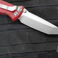Microtech Socom Elite- Manual Folder- Tanto Edge- Red Handle- Stonewash Blade 161-10 RD