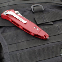 Microtech Socom Elite- Manual Folder- Tanto Edge- Red Handle- Stonewash Blade 161-10 RD