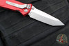 Microtech Socom Elite- Manual Folder- Tanto Edge- Red Handle- Stonewash Full Serrated Blade 161-12 RD