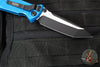 Microtech Socom Elite- Manual Folder- Tanto Edge- Blue Handle- Black Blade 161-1 BL