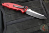 Microtech Socom Elite- Manual Folder- Tanto Edge- Red Handle- Black Blade 161-1 RD