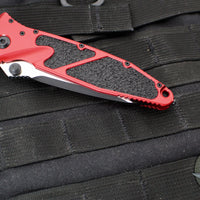 Microtech Socom Elite- Manual Folder- Tanto Edge- Red Handle- Black Blade 161-1 RD