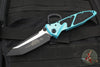 Microtech Socom Elite- Manual Folder- Tanto Edge- Turquoise Handle- Black Blade 161-1 TQ