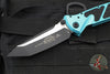 Microtech Socom Elite- Manual Folder- Tanto Edge- Turquoise Handle- Black Blade 161-1 TQ