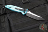 Microtech Socom Elite- Manual Folder- Tanto Edge- Turquoise Handle- Black Blade 161-1 TQ