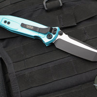 Microtech Socom Elite- Manual Folder- Tanto Edge- Turquoise Handle- Black Blade 161-1 TQ