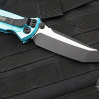 Microtech Socom Elite- Manual Folder- Tanto Edge- Turquoise Handle- Black Blade 161-1 TQ