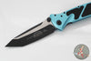 Microtech Socom Elite- Manual Folder- Tanto Edge- Turquoise Handle- Black Blade 161-1 TQ