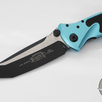 Microtech Socom Elite- Manual Folder- Tanto Edge- Turquoise Handle- Black Blade 161-1 TQ