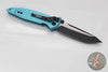Microtech Socom Elite- Manual Folder- Tanto Edge- Turquoise Handle- Black Blade 161-1 TQ
