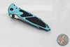 Microtech Socom Elite- Manual Folder- Tanto Edge- Turquoise Handle- Black Blade 161-1 TQ