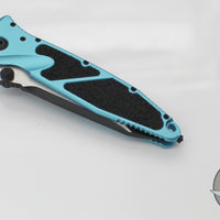 Microtech Socom Elite- Manual Folder- Tanto Edge- Turquoise Handle- Black Blade 161-1 TQ