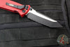 Microtech Socom Elite- Manual Folder- Tanto Edge- Red Handle- Two-tone Black Full Serrated Blade 161-3 RD