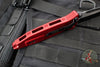 Microtech Socom Elite- Manual Folder- Tanto Edge- Red Handle- Two-tone Black Full Serrated Blade 161-3 RD