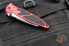 Microtech Socom Elite- Manual Folder- Tanto Edge- Red Handle- Two-tone Black Full Serrated Blade 161-3 RD