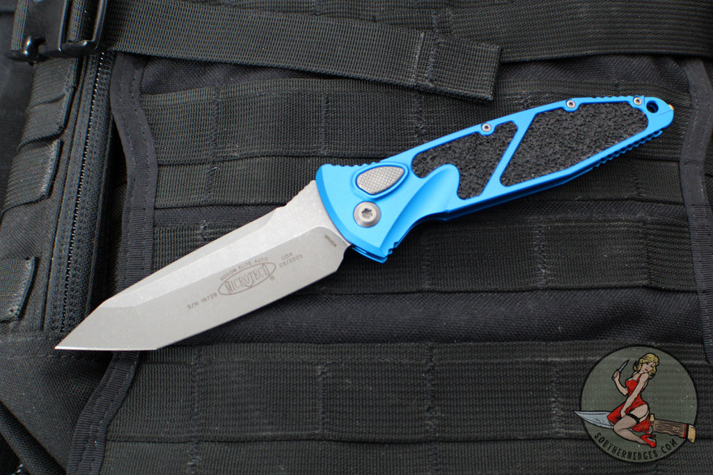 Microtech Blue Socom Elite Auto Tanto Edge OTS Apocalyptic Blade 161A-10 APBL