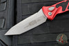 Microtech Socom Elite OTS Auto- Tanto Edge- Red Handle- Apocalyptic Blade 161A-10 APRD