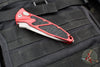 Microtech Socom Elite OTS Auto- Tanto Edge- Red Handle- Apocalyptic Blade 161A-10 APRD