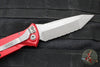 Microtech Socom Elite OTS Knife- Tanto Edge- Red Handle- Apocalyptic Full Serrated Blade 161A-12 APRD