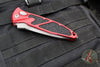 Microtech Socom Elite OTS Knife- Tanto Edge- Red Handle- Apocalyptic Full Serrated Blade 161A-12 APRD