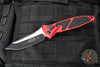 Microtech Socom Elite- Auto (OTS)- Tanto Edge- Red Handle- Black Blade 161A-1 RD
