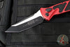 Microtech Socom Elite- Auto (OTS)- Tanto Edge- Red Handle- Black Blade 161A-1 RD