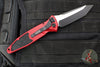 Microtech Socom Elite- Auto (OTS)- Tanto Edge- Red Handle- Black Blade 161A-1 RD